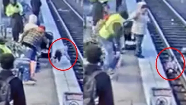 ABD metrosunda kan donduran olay! 3 yaşındaki küçük kızı böyle raylara attı!