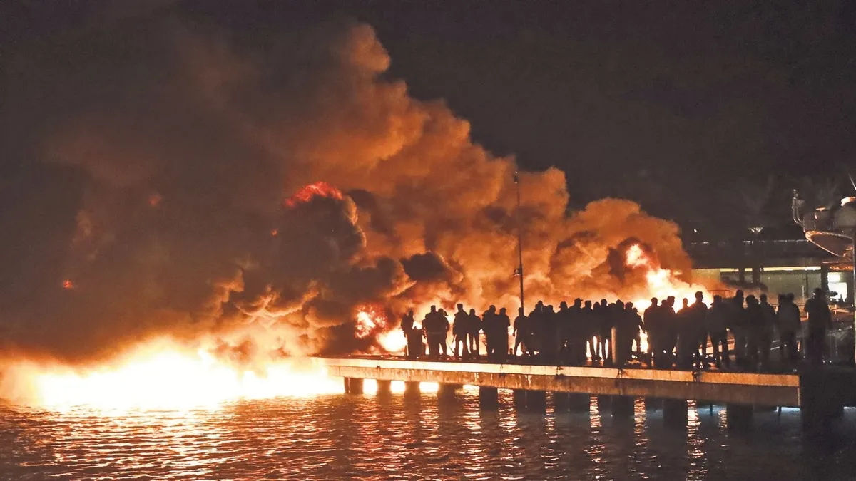 Bodrum şokta: 7 tekne kül oldu