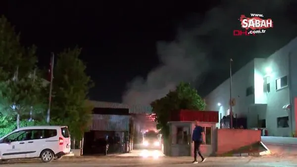 Manisa'da palet fabrikasında yangın | Video