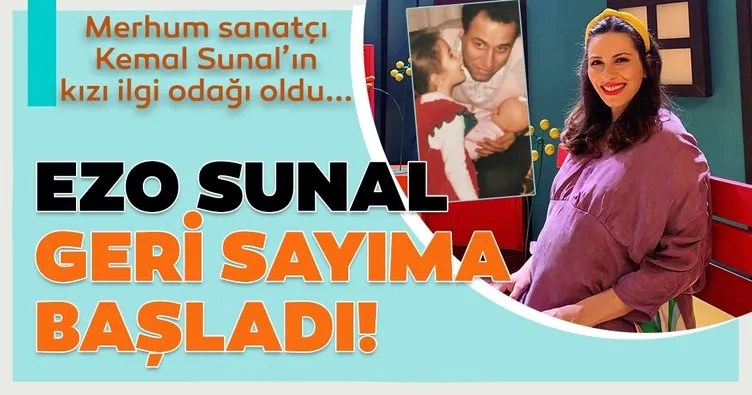 Merhum sanatçı Kemal Sunal’ın kızı Ezo Sunal’dan karnı burnunda poz! Doğum için gün sayan Ezo Sunal’ın paylaşımı ilgi odağı oldu