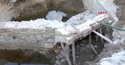 Üsküdar’da asfaltın hemen altından tarihi kalıntılar çıktı