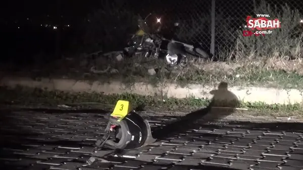 Demir çite çarpan motosikletin sürücüsü öldü