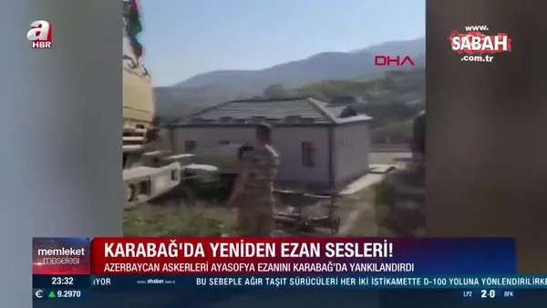Dağlık Karabağ’da okunan ezanda “Ayasofya Camii” detayı | Video