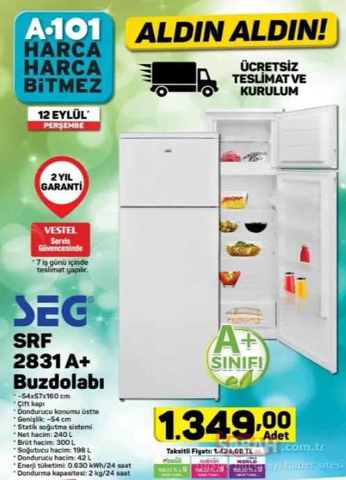 A101 aktüel indirimli ürünler kataloğu yayınlandı! 12 Eylül A101 aktüel ürünler tam listesi yayında!