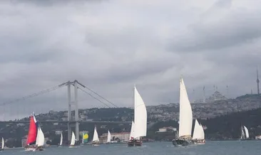 İstanbul Boğazı’nda yatlı kortej