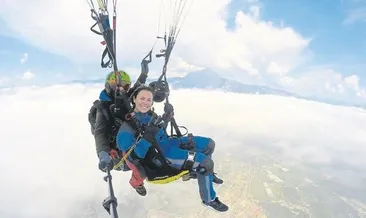 Tahtalı zirvesinden uçuşlar başladı