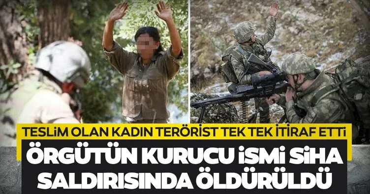 Son dakika: Teslim olan kadın teröristten ibretlik itirafları! PKK’nın kurucu ismi SİHA saldırısında öldürüldü
