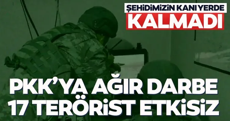 Son dakika: PKK’ya ağır darbe! 17 terörist etkisiz hale getirildi