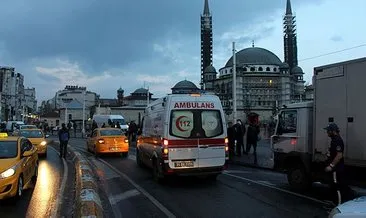 İstanbul’un göbeğinde meydana geldi! Taksim’de taksinin çarptığı kadının elini bir an olsun bırakmadı