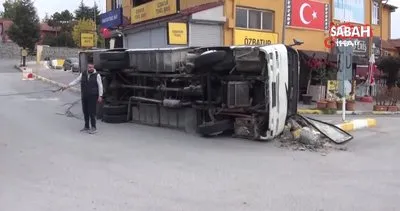 Yozgat’ta işçileri taşıyan otobüs devrildi: 6 yaralı | Video