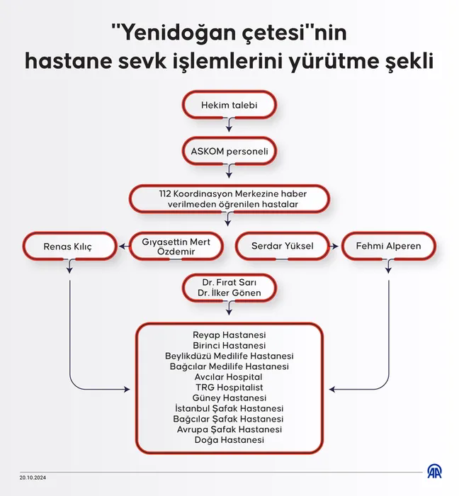 İşte yenidoğan çetesinin şeması ve örgütün başındaki isimler!