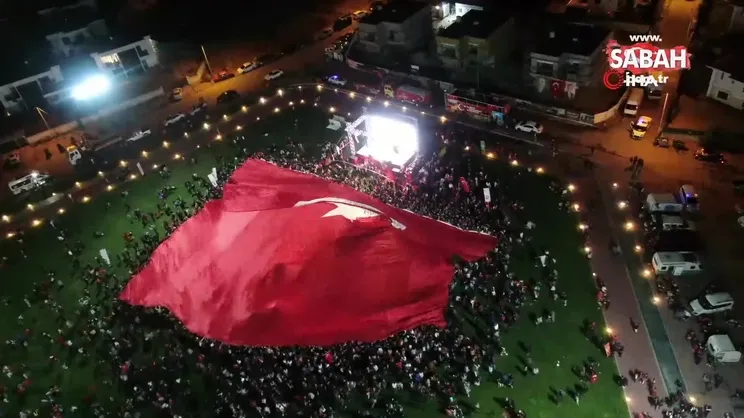 Talas 100. yılı dünyanın en büyük Türk bayrağı ile karşıladı