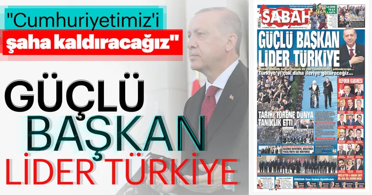 Cumhuriyetimiz’i şaha kaldıracağız