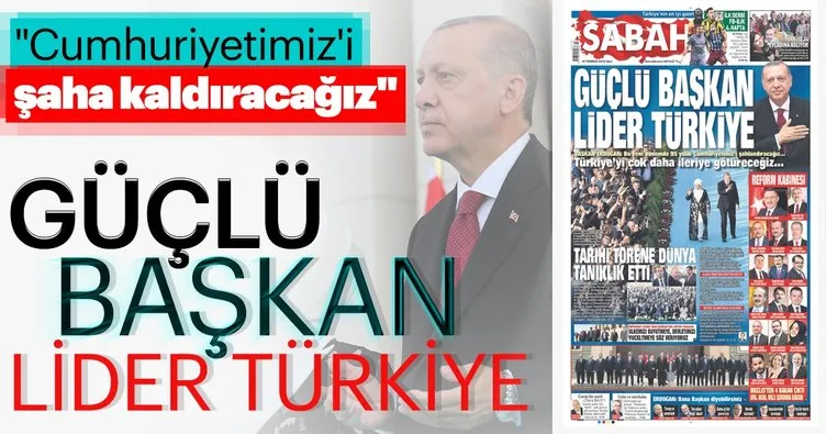 Cumhuriyetimiz’i şaha kaldıracağız