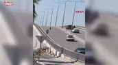 Kaçan keçi, trafiği birbirine kattı
