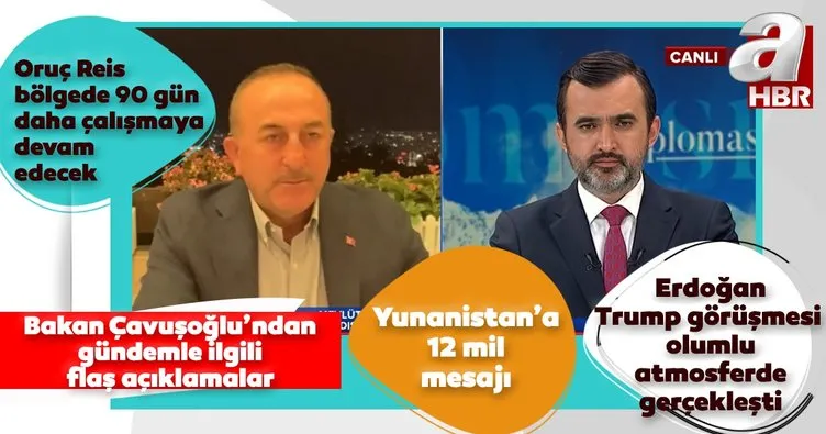Son dakika! Dışişleri Bakanı Mevlüt Çavuşoğlu A Haber’de gündemle ilgili flaş açıklamalarda bulundu