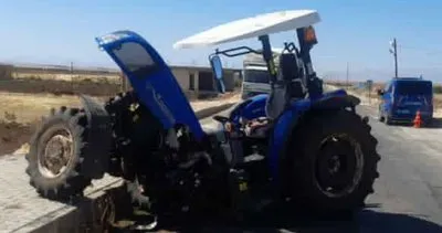 Hilvan’da traktör kazası: Yol vermek isterken ikiye bölündü #sanliurfa