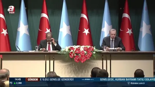 Somali Cumhurbaşkanı Ankara'da! Başkan Erdoğan'dan ortak basın toplantısında önemli açıklamalar | Video
