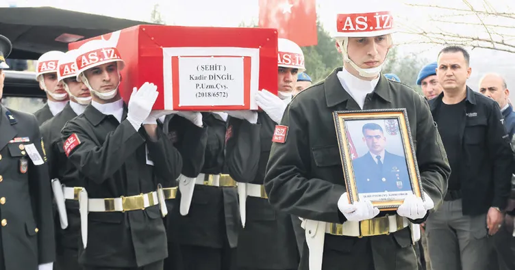 Şehit asker gözyaşlarıyla uğurlandı