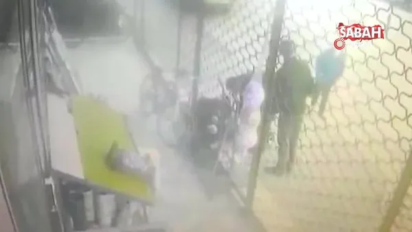 Sakarya'da köpeklerin saldırısına çantasıyla direnen kadın kamerada | Video