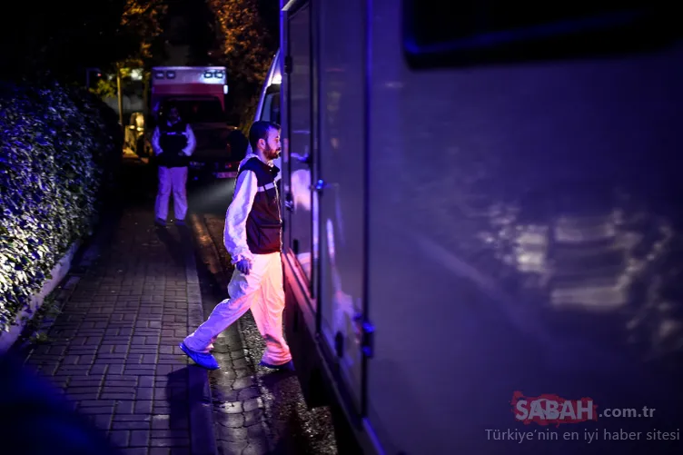 Konsoloslukta arama bitti! Polislerin üzerinde kırmızı lekeler