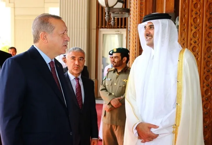 Cumhurbaşkanı Erdoğan Katar’da böyle karşılandı