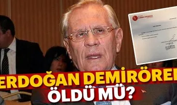 SON DAKİKA: Erdoğan Demirören öldü mü? Erdoğan Demirören kimdir ve nereli?