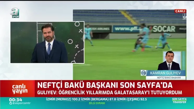 Netfçi Bakü Başkanı Kamran Guliyev: Öğrencilik yıllarımda Galatasaray'ı tutuyordum
