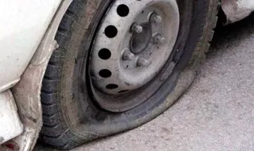 Beyoğlu’nda park halindeki 11 aracın lastikleri bıçakla kesildi