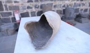 Tarihi surlarda 1700 yıllık “Amfora” bulundu #diyarbakir