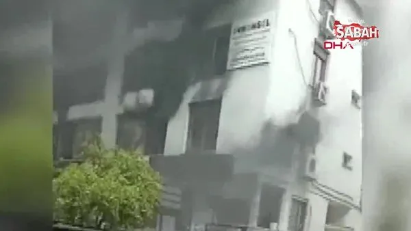 Bakırköy'de güzellik merkezinde yangın | Video