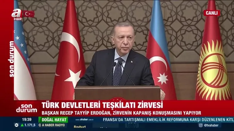 Başkan Erdoğan: Türk Yatırım Fonu, Türk dünyasında ekonomik bütünleşmeye katkı sağlayacak | VİDEO HABER