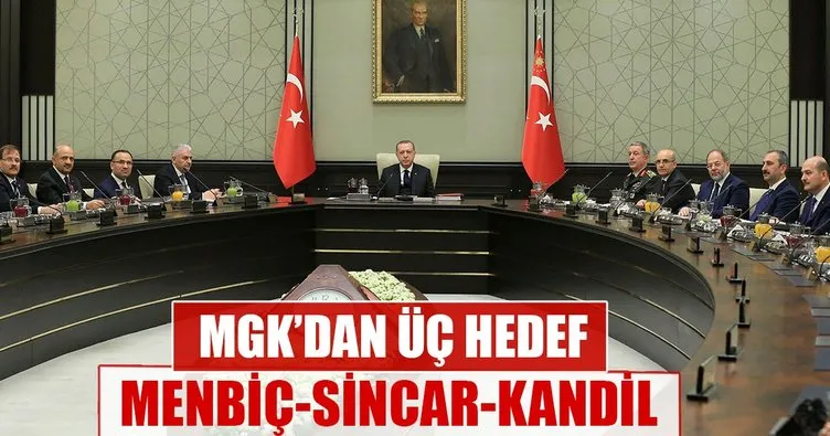 MGK’dan 3 hedef: Menbiç-Sincar-Kandil