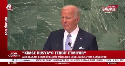 SON DAKİKA: ABD Başkanı Biden BM Genel Kurulu’nda konuştu: Rusya’yı kimse tehdit etmiyor | Video