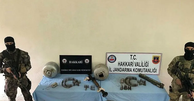 Hakkari’de PKK’nın silah ve mühimmatı ele geçirildi