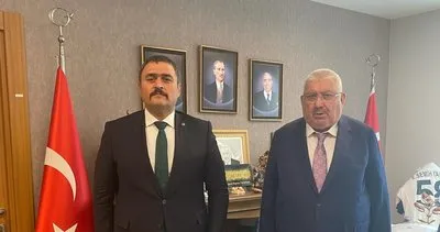 Çelikkol il başkanları toplantısı öncesi genel başkanı makamında ziyaret etti #bolu