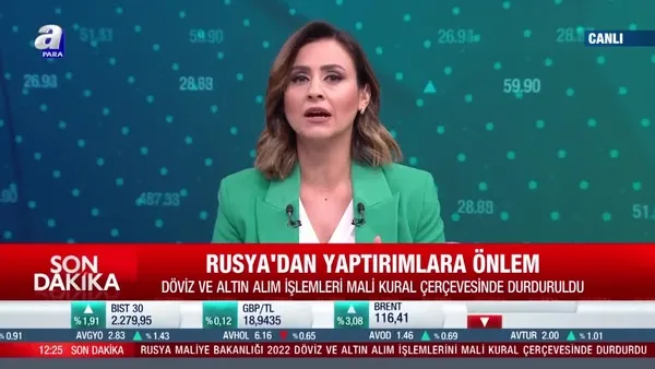 SON DAKİKA | Rusya döviz ve altın alım işlemlerini durdurdu