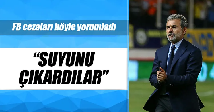 Suyunu çıkardılar