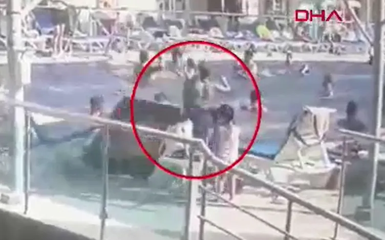 Antalya’da şezlongda güneşlenen kadının üzerine baca kapağı düştü!