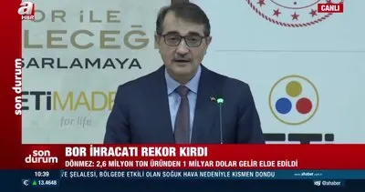 SON DAKİKA: Enerji Bakanı Fatih Dönmez güzel haberi duyurdu: Bor ihracatı rekor kırdı! | Video