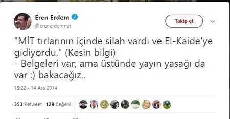 FETà Eren Erdem üzerinden MİT kumpasını böyle tetikledi