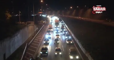TEM’in Bolu geçişinde trafik durma noktasına geldi | Video