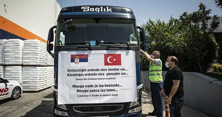 Cumhurbaşkanı Erdoğan’ın talimatıyla hazırlanan tıbbi yardım TIR’ı Sancak bölgesine ulaştı