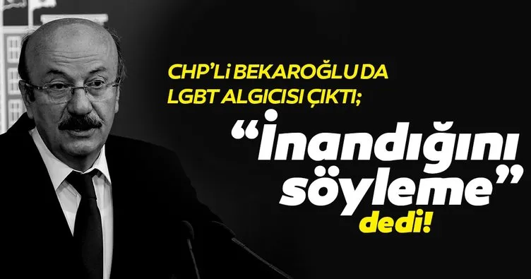 CHP’li Bekaroğlu Diyanet İşleri Başkanı’na İnandığını söyleme dedi!