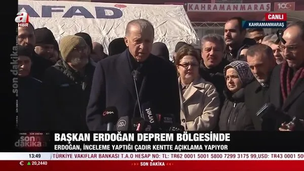 SON DAKİKA! Başkan Erdoğan Kahramanmaraş'ta! 