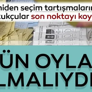 Bütün oylar sayılmalıydı