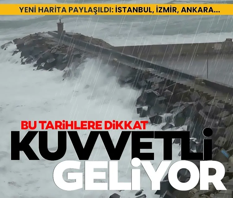 Hafta sonuna dikkat! Meteoroloji yeni haritayı yayınladı: İstanbul, İzmir, Ankara...