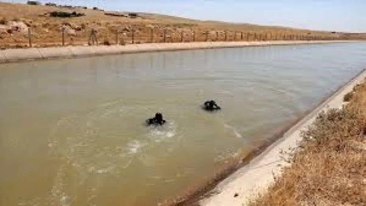7 yaşındaki çocuk sulama kanalına düştü