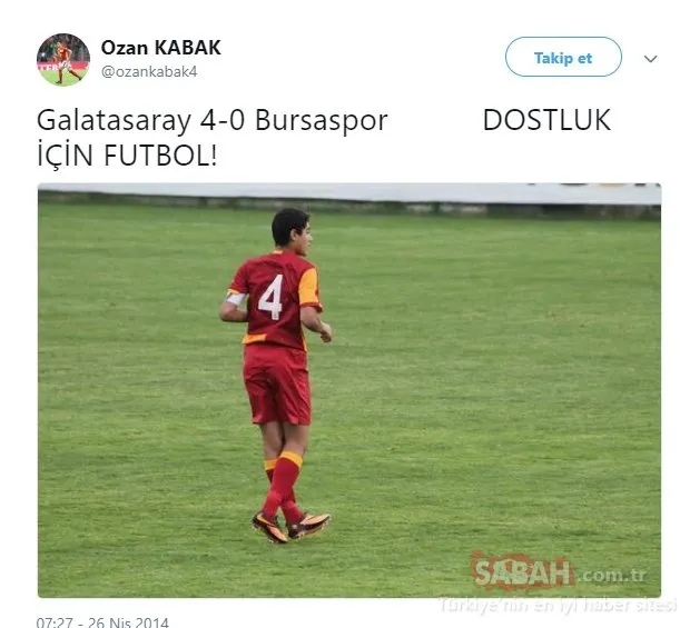 Ozan Kabak’ın sosyal medyayı sallayan Selçuk Şahin tweeti!