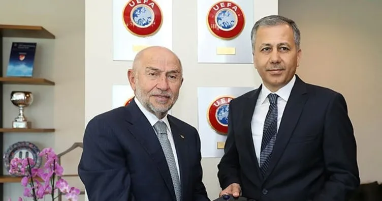 İstanbul Valisi Ali Yerlikaya’dan TFF Başkanı Nihat Özdemir’e ziyaret